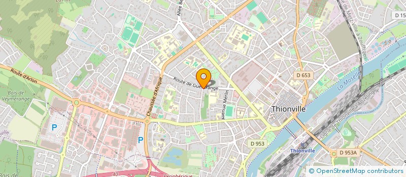 localisation de l'entreprise PINPIN & ASSOCIES à THIONVILLE