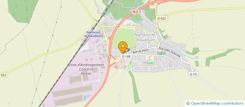 localisation de l'entreprise PINPON  NANTEUIL-LE-HAUDOUIN