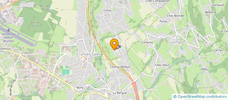 localisation de l'entreprise PINS & SAPINS  CRANVES-SALES