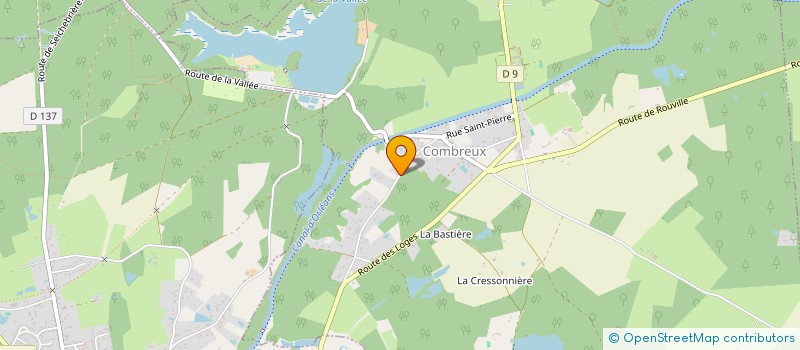 localisation de l'entreprise PINSON COUVERTURE à COMBREUX