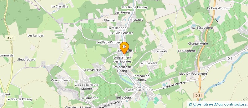 localisation de l'entreprise PINSON PRESBILA  POCE-SUR-CISSE