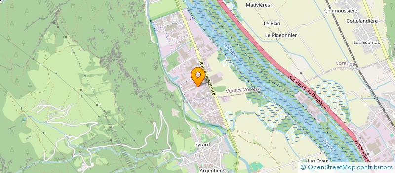 localisation de l'entreprise PINSOUND  VEUREY-VOROIZE