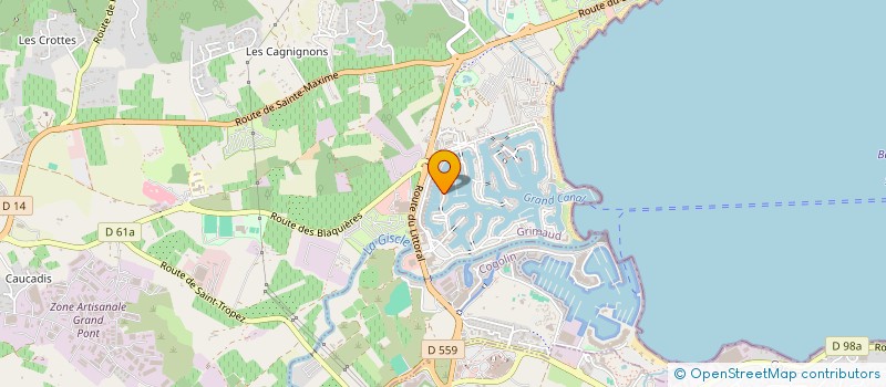 localisation de l'entreprise PINSTRIPE à GRIMAUD