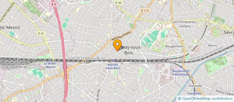 localisation de l'entreprise PINTE BATIMENT à AULNAY SOUS BOIS