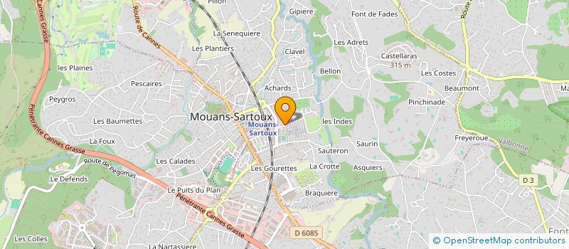 localisation de l'entreprise PINTE INVESTS PATRIMOINE  MOUANS-SARTOUX