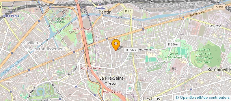 localisation de l'entreprise PINTER à PANTIN