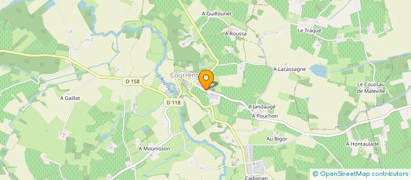 localisation de l'entreprise PINTO à COURRENSAN