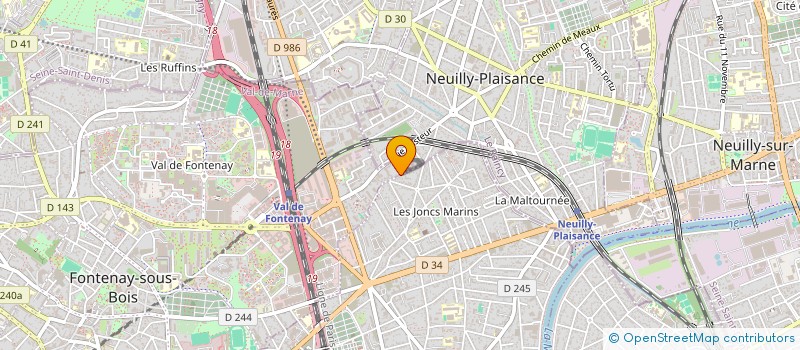 localisation de l'entreprise PINTO BESSA  LE PERREUX-SUR-MARNE