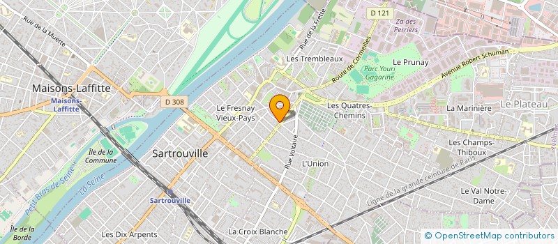 localisation de l'entreprise PINTO CONSTRUCTION à SARTROUVILLE