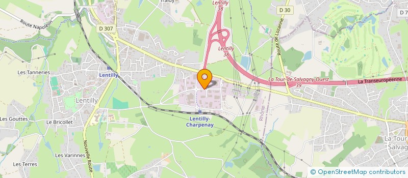 localisation de l'entreprise PINTO RAPHAEL  LENTILLY