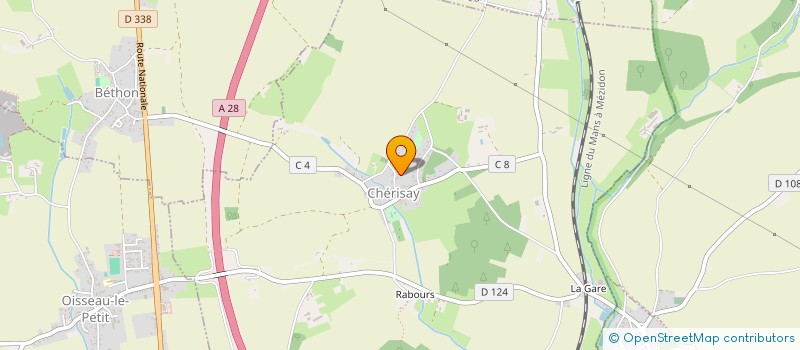 localisation de l'entreprise PINTO TRAVAUX  CHERISAY