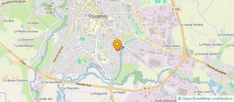 localisation de l'entreprise PINTO VALOR  FOUGERES