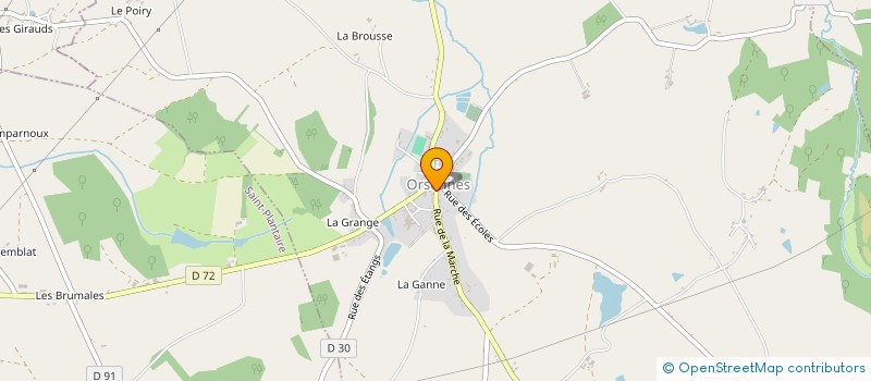 localisation de l'entreprise PINTON SANTE à ORSENNES