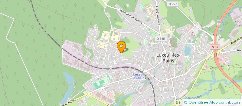 localisation de l'entreprise PINTOR à LUXEUIL-LES-BAINS