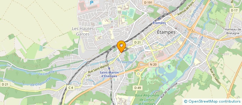 localisation de l'entreprise PINTURIER CLAUDE à ETAMPES