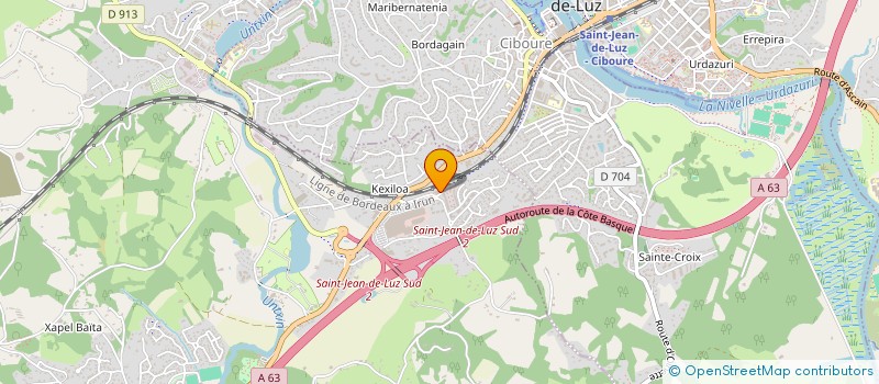 localisation de l'entreprise PINTXO  URRUGNE