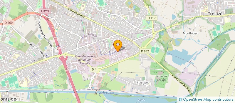 localisation de l'entreprise PINVEST  LES PONTS-DE-CE