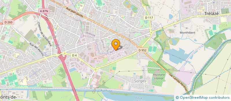 localisation de l'entreprise PINXI  LES PONTS-DE-CE