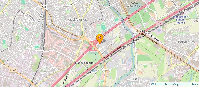 localisation de l'entreprise PINZALI Y-M à MONTPELLIER