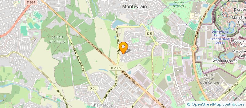 localisation de l'entreprise PIO'CELLAVIE  MONTEVRAIN