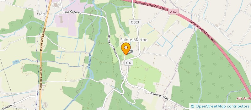 localisation de l'entreprise PIO TERRASSEMENT  SAINTE-MARTHE