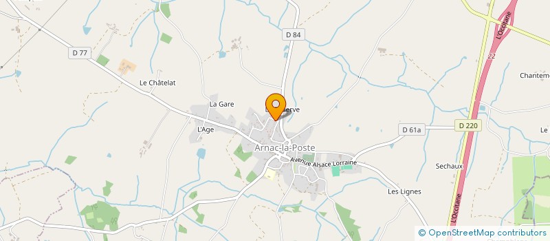 localisation de l'entreprise PIOLET-DRIEUX à ARNAC-LA-POSTE