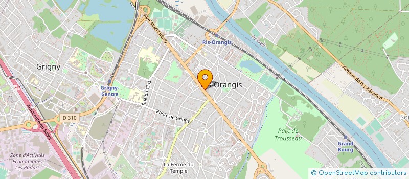 localisation de l'entreprise PIOLET LIMOUSINE 91 à RIS-ORANGIS