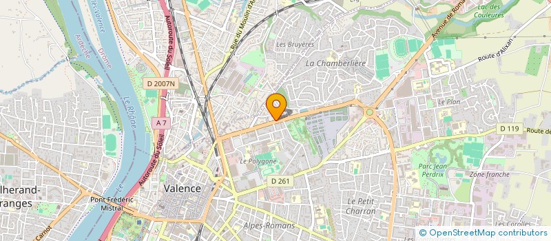 localisation de l'entreprise PION ELEC à VALENCE