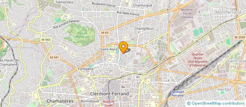 localisation de l'entreprise PIONA  CLERMONT-FERRAND