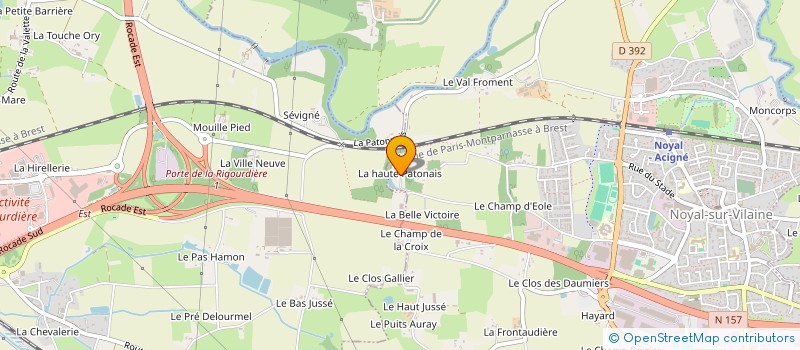 localisation de l'entreprise PIONNIERS DE LA ROUTE ORGANISATION  NOYAL-SUR-VILAINE