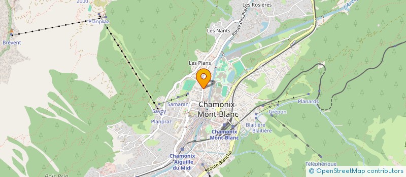 localisation de l'entreprise PIOT ANTOINE ET MARIE  CHAMONIX-MONT-BLANC