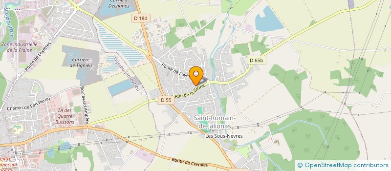 localisation de l'entreprise PIOTRANSPORTS-FILS à SAINT-ROMAIN-DE-JALIONAS