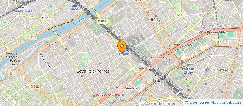 localisation de l'entreprise PIOTTO à LEVALLOIS-PERRET