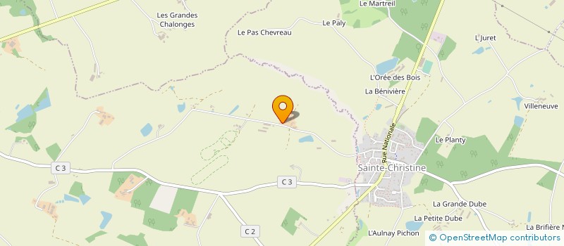 localisation de l'entreprise PIOU LA GIROUARDIERE à MONTREVAULT-SUR-EVRE