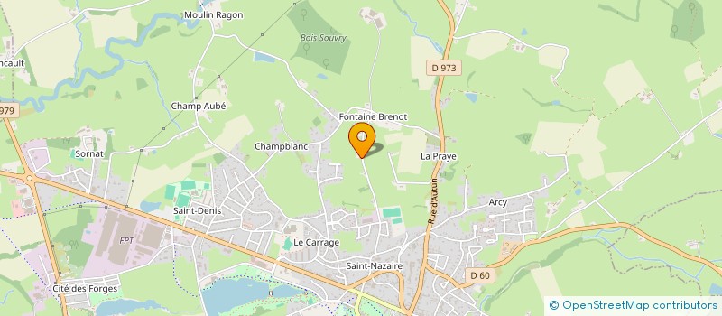 localisation de l'entreprise PIOU PIOU  BOURBON-LANCY