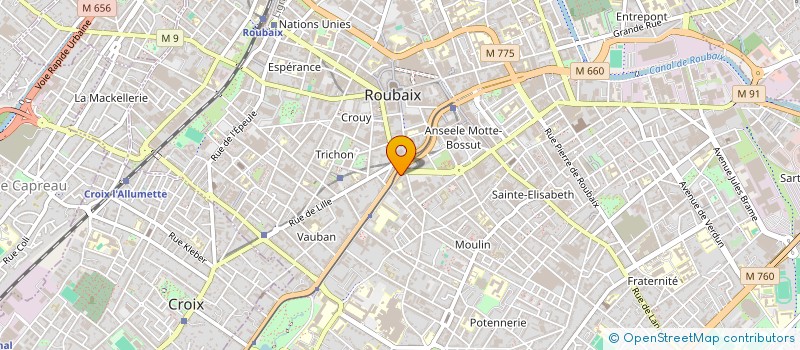 localisation de l'entreprise PIOU PIOU COSMETIQUES  ROUBAIX