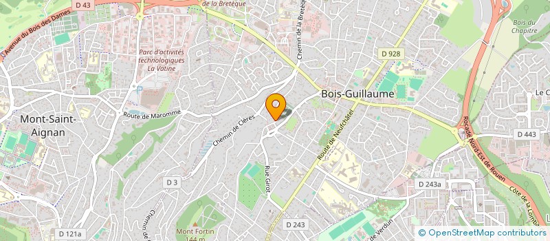 localisation de l'entreprise PIOVILLE-DUBOIS à BOIS-GUILLAUME