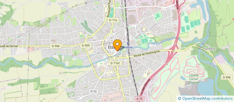 localisation de l'entreprise PIPA  ISSOIRE