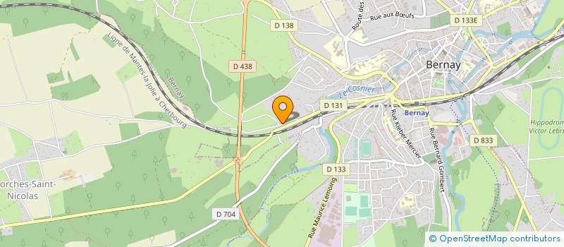 localisation de l'entreprise PIPART à BERNAY