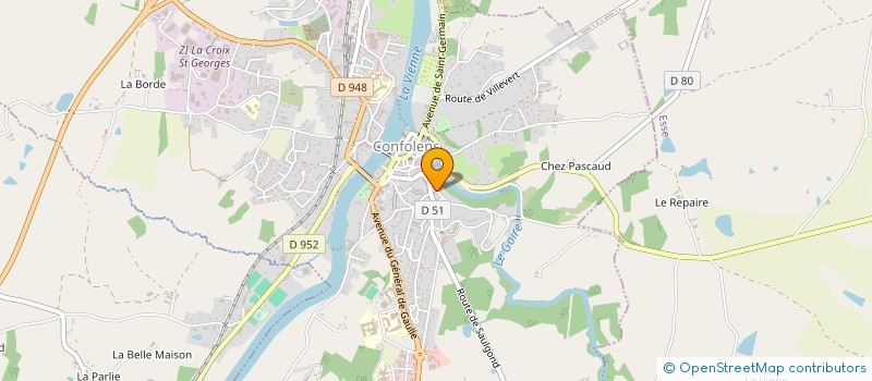 localisation de l'entreprise PIPET C ET FESTAL JEAN LOUIS à CONFOLENS