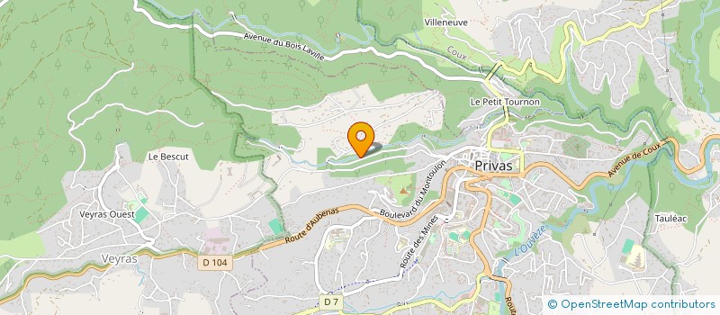 localisation de l'entreprise PIPIOU  PRIVAS