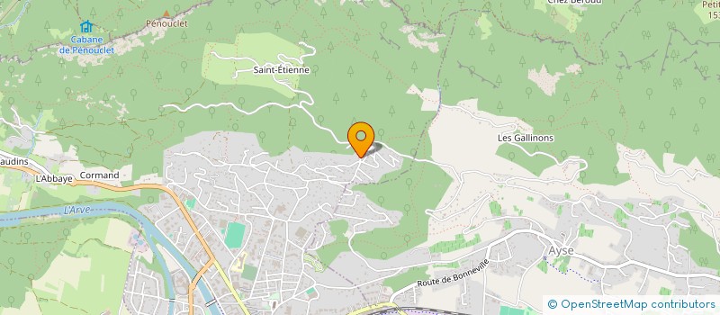 localisation de l'entreprise PIPOUYOUS  BONNEVILLE