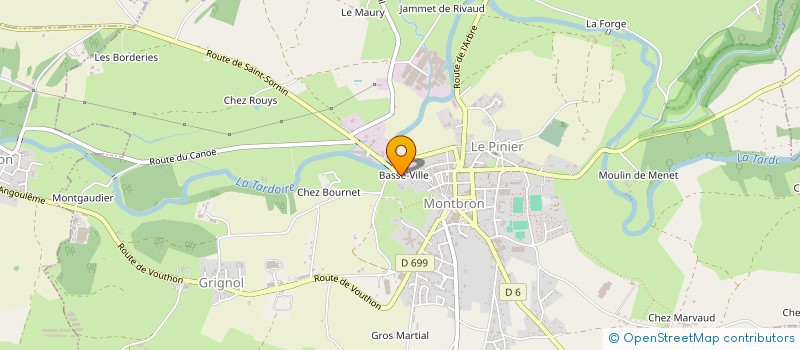 localisation de l'entreprise PIQ-2000 à MONTBRON