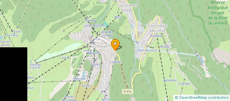 localisation de l'entreprise PIQUE ET COLLEGRAMM à COURCHEVEL