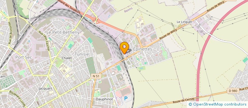 localisation de l'entreprise PIQUET - SALHI à REIMS