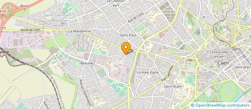 localisation de l'entreprise PIQUOT à CAEN