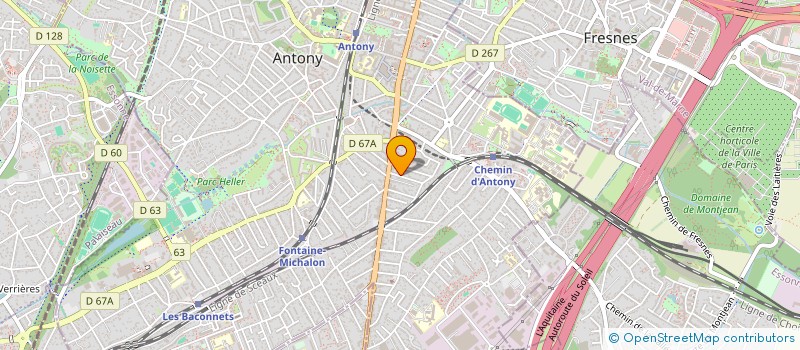 localisation de l'entreprise PIRAILLAN à ANTONY