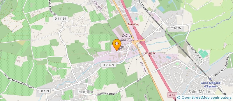localisation de l'entreprise PIRAMI'D  MARTILLAC