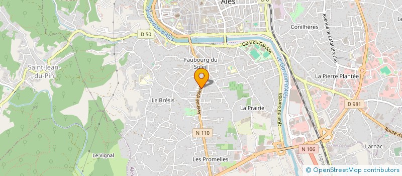 localisation de l'entreprise PIRAMIT  ALES