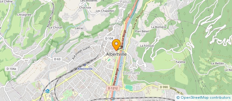 localisation de l'entreprise PIRANHAS PROD  ALBERTVILLE